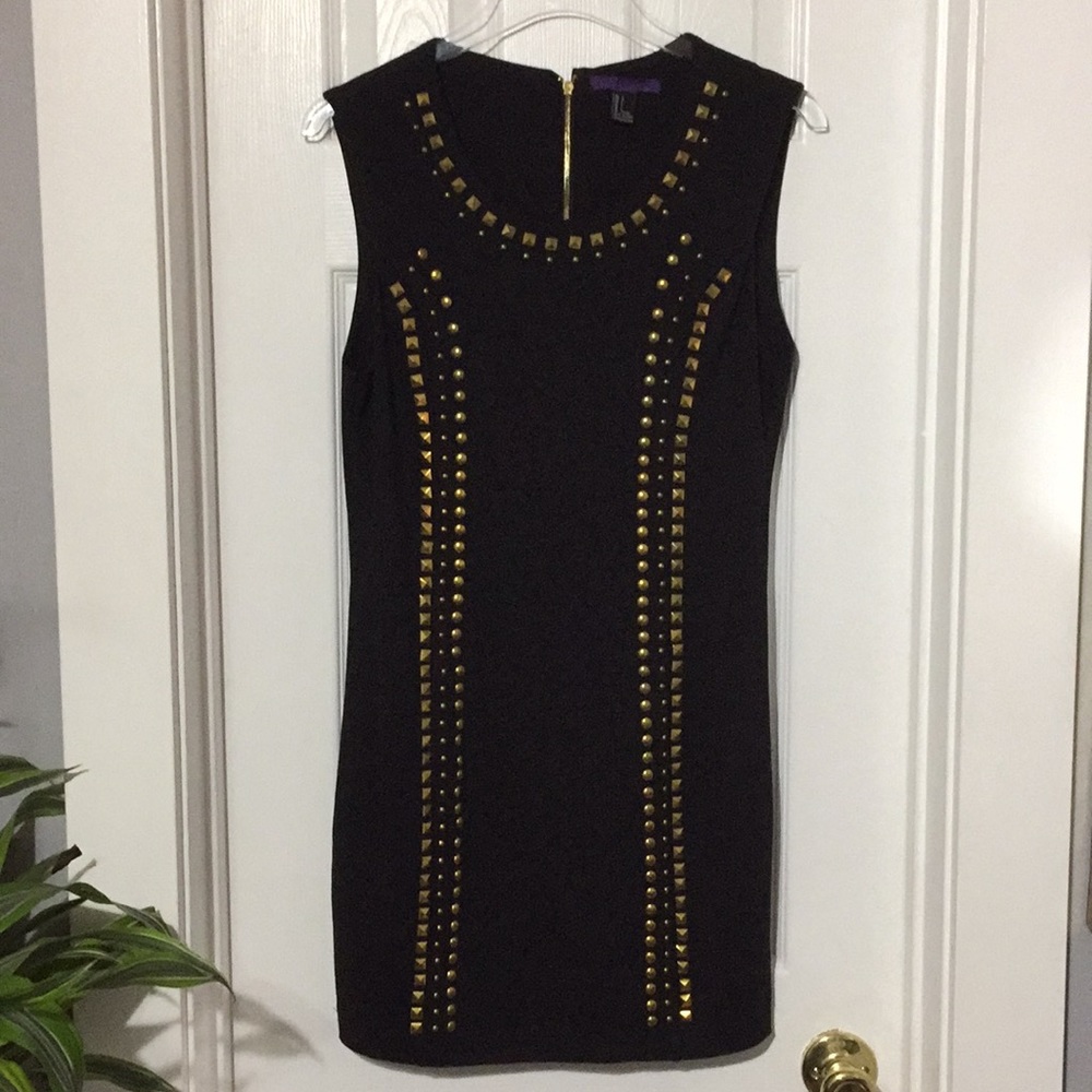 Forever 21 studded black dress size Large lg (x)